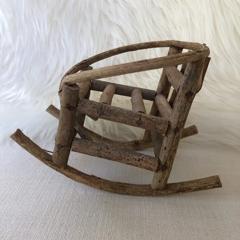 Miniature Twig Rocking Chair - Picture 4 of 12